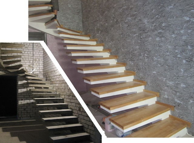 Консольная лестница из бетона