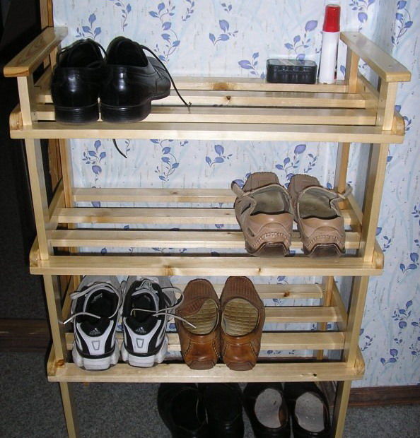 Тумбочка для обуви в прихожую своими руками из старой мебели