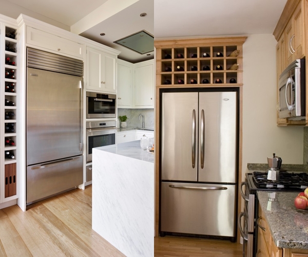 Дизайн кухни 5,5 кв м с холодильником