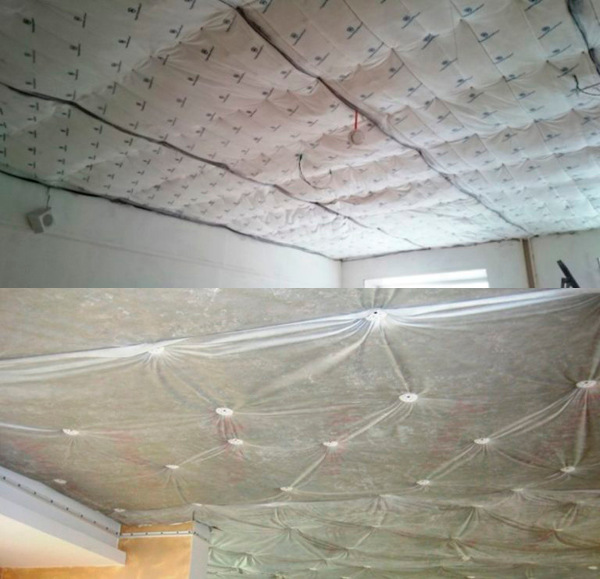 звукоизоляция на потолок под натяжной потолок