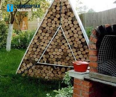 Как сделать поленницу для дров