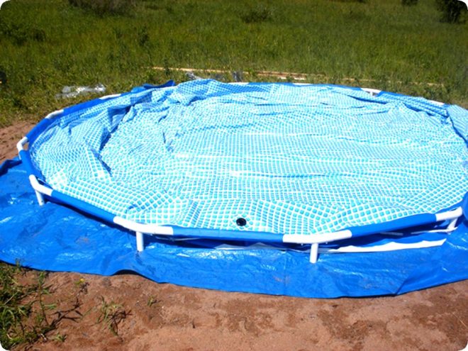 Как установить каркасный бассейн на даче