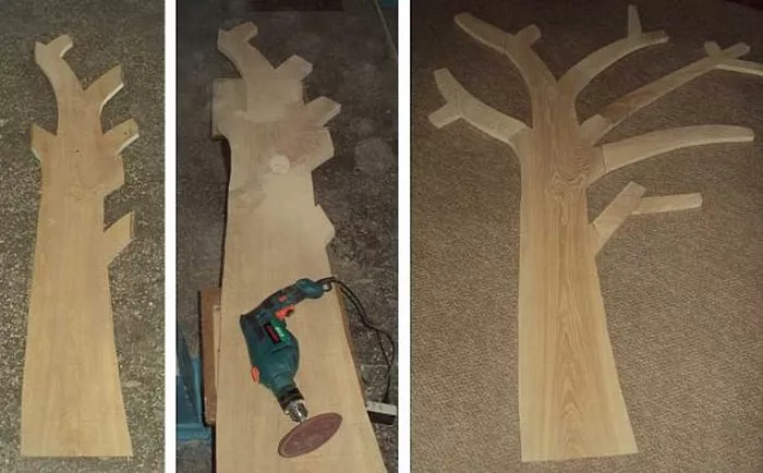 Как сделать настенную вешалку для прихожей из дерева