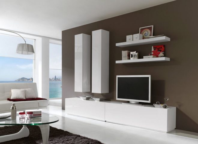 Обзор современной мебели в гостиную в стиле Минимализм