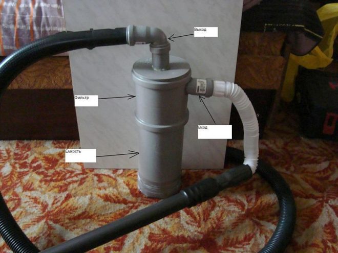 Фильтр Циклон для пылесоса из ПВХ труб