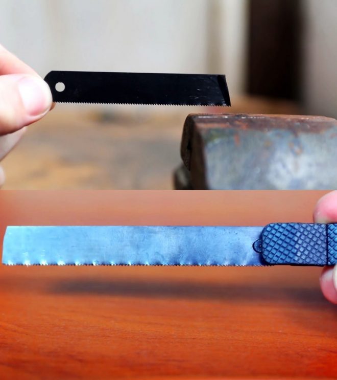 Как сделать карманную пилу из канцелярского ножа