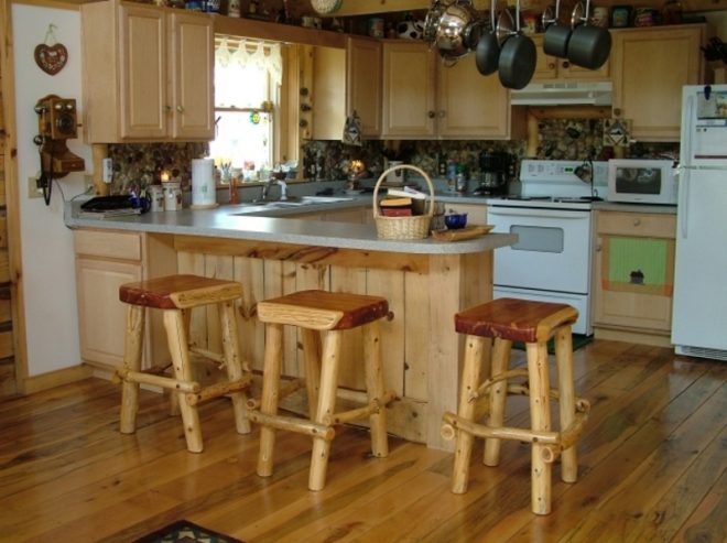 Деревянная барная стойка на кухню ? инструкция