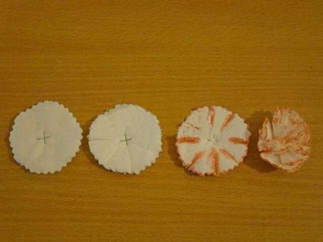 Как сделать цветы из ватных дисков