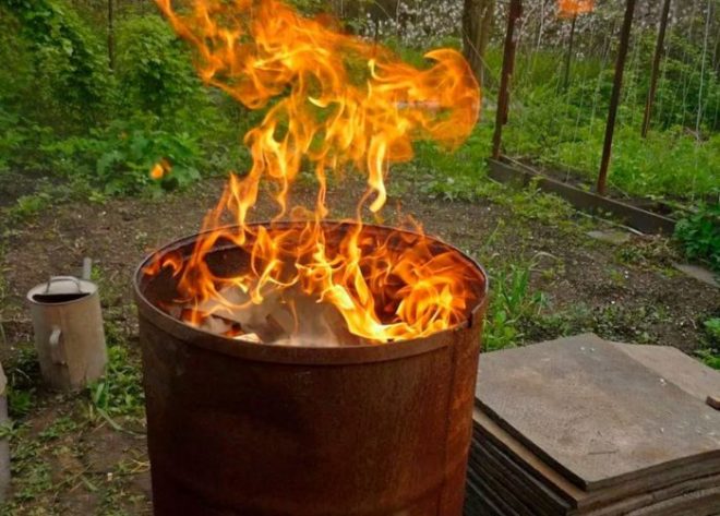 Как сделать бочку для сжигания мусора своими руками