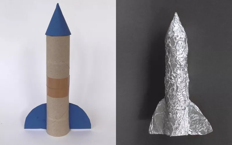 Как сделать ракету из картона своими руками
